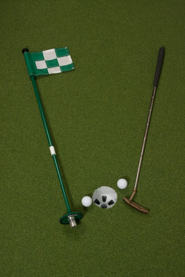 Patented Interactive Golf Course Flag Sticks PushNPutt